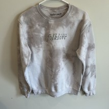 Taylor Swift Folklore Album Tye-Dye Crewneck Sweatshirt Official Merch Size S - $45.00