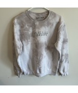 Taylor Swift Folklore Album Tye-Dye Crewneck Sweatshirt Official Merch S... - £33.85 GBP