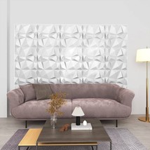 vidaXL 3D Wall Panels 48 pcs 19.7&quot;x19.7&quot; Diamond White 129.2 ft - €194,59 EUR