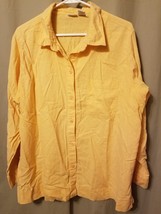 Cherokee - Soft Orange Long Sleeve Button Front Shirt Size 20W    DC16/ - £5.42 GBP