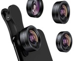 Phone Camera Lens 3 In 1 Phone Lens Kit, 198 Fisheye Lens + 120 Super Wi... - $37.99