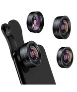 Phone Camera Lens 3 In 1 Phone Lens Kit, 198 Fisheye Lens + 120 Super Wi... - £30.32 GBP