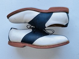 Allen Edmonds Pierpont Plain Toe Saddle Oxford White/Blue Suede 9.5 - $39.92