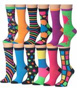 Tipi Toe Women&#39;s 12 Pairs Lightweight Colorful Cut Cat Bear Animal Frien... - $19.59