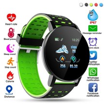 Smart Watch Fitness Tracker Heart Rate Blood Pressure Waterproof Android... - $16.31