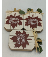 &quot;Autumn Blessing&quot; Maple Leaf Fall Season Wooden Table Top Sign Decor - L... - $401.52 MXN