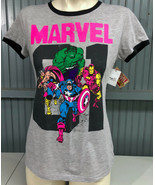 Marvel Comics Hulk Rue 21 Girly Large Gray T-Shirt New With Tags - $12.98