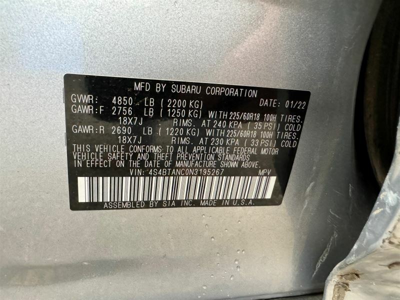 Front Right Door Glass OEM 2020 2021 2022 Subaru Outback Legacy  Item image 11