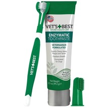 Vet&#39;s Best Dog Toothbrush And Toothpaste Kit - Natural Ingredients Reduce Whiten - £16.50 GBP