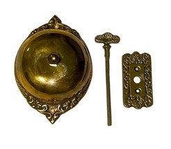 CHADWICK MILLER 1982 Victorian Style Solid Brass Door Bell No Electricity Needed image 2