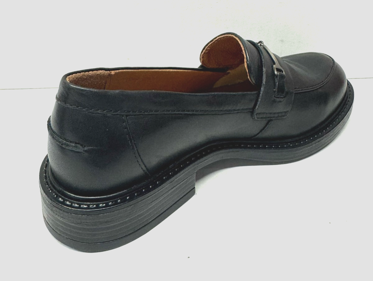 MIZ MOOZ MONNIE   LEATHER LOAFERS BLACK  37EU / 7US NEW # X-03 Item image 3