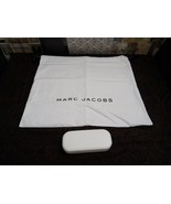 Marc Jacobs White Drawstring Dust Bag 20&quot; x 17.5&quot; &amp; Sunglasses Case 2pc Lot - £40.70 GBP