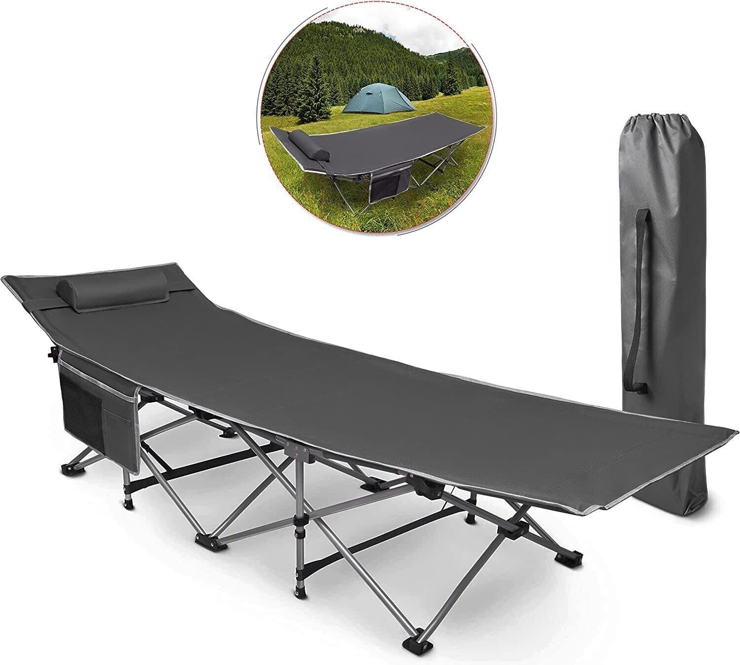 Outdoor Folding Camping Travel Cot - Lightweight Comfortable Portable He... - $55.43