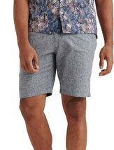 Lucky Brand Mens Chambray Blue Linen Cotton Flat Front Shorts, 31W (5806-9) - £54.12 GBP