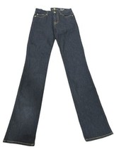 7 For All Mankind Womens Straight Leg Mid Rise Jeans Color Denim Blue Si... - £42.72 GBP