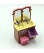 Mattel Loving Family Bathroom Vanity Furniture 2006 Plastic - $279.68 MXN
