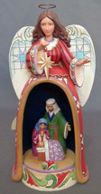 Jim Shore Angel Figure A Child is Born Lighted Christmas Nativity 2013 Big 9.25&quot; - £28.10 GBP