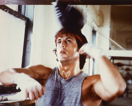 Sylvester Stallone In Rocky With Punch Bag Classic 16x20 Canvas Giclee - $69.99