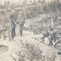 Vintage WWI RPPC RTO Engrs French Soldiers Digging Trenches Real Photo Postcard - £14.67 GBP