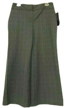 Jones New York Womens Gray Check Plaid Stretch Capri Crop Pants Size 4 New - $15.43