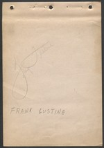 1940&#39;S SIGNED FRANKIE GUSTINE ALBUM PAGE PITTSBURGH PIRATES CUBS ST LOUI... - $13.75 CAD