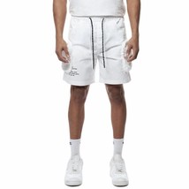 Smoke Rise men&#39;s printed nylon utility short in White - size L - £35.87 GBP