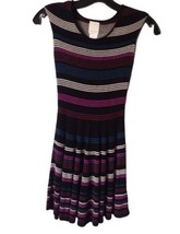 Ella Moss Girls Size 8 Drop Waist Sweater Dress Striped Sleeveless Black... - $12.86