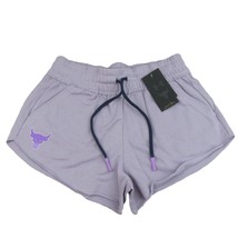 Under Armour Project Rock Rival Terry Gym Training Shorts Women&#39;s Size L... - $34.99