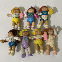 Vintage 1984 Cabbage Patch Kids Mini Dolls Lot of 7 Rare 3” PVC - £18.42 GBP