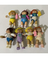 Vintage 1984 Cabbage Patch Kids Mini Dolls Lot of 7 Rare 3” PVC - £18.41 GBP