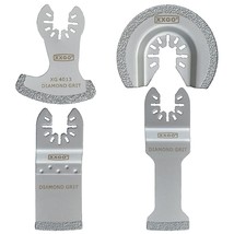 4 Pcs Oscillating Multi Tool Diamond Blades For Grit Grout Removal Xg4004D - $33.99