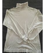 Geoffrey Beene Women&#39;s Small White Turtleneck Long Sleeve Blouse Shirt - $214.25 MXN