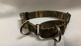 Martingale Dog Collar 2 D Ring Training, Walking Or Tie Out 3 Size  USA Made - $14.95