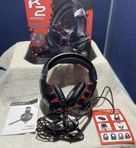 New Run Mus K2 Pro High Performance Professional Gaming Headset/Red/Noise Cancel - £11.87 GBP