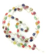 Navratna Mala / Neun Edelstein Mala In Reinem Silber - Laborzertifiziert - $3,600.14 MXN