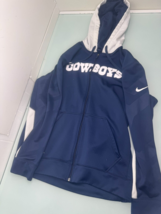 Nike Dallas Cowboys Hoodie Men Large L Full Zip Team Apparel Therma Fit ... - $29.67