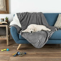 Waterproof Pet Throw 50 X 60 Inch Bed Couch Protect Furniture Dog Blanket Gray - £35.11 GBP