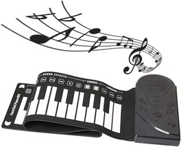 A Portable Keyboard Piano With 49 Keys, A Roll-Up Piano, And A Keyboard Piano - £35.92 GBP