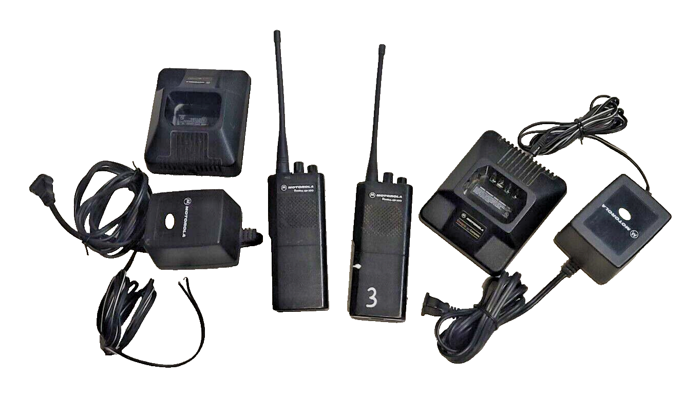 2PCS GP300 Motorola Radius 2 Way Radios P94YPC20C2AA UHF / AND 2PCS CHARGERS - $82.68