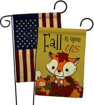 Fall Is Upon Us - Impressions Decorative USA Vintage - Applique Garden Flags Pac - £24.61 GBP