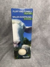 NORWEX DRYER BALLS, NO CHEMICALS, FLUFF AND TUMBLE NEW - $22.95