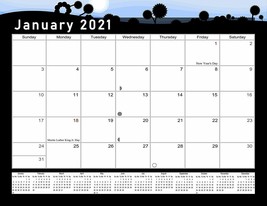 2021 Monthly Magnetic/Desk Calendar - 12 Months  - (Edition #15) - £10.16 GBP