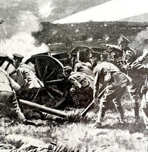 British Artillery Lines Swept In Searchlights WW1 Print 1917 Arras Regio... - $549.96 MXN