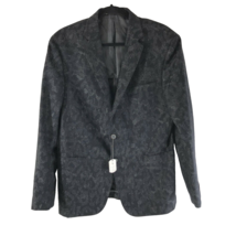 Hickey Freeman Mens Perry Blazer Jacket Wool Cashmere Blend Gray Black 42R - £193.34 GBP