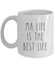 Ma Life is The Best Life Coffee Mug Vintage Mother Cup Christmas Gift For Mom - £12.66 GBP+
