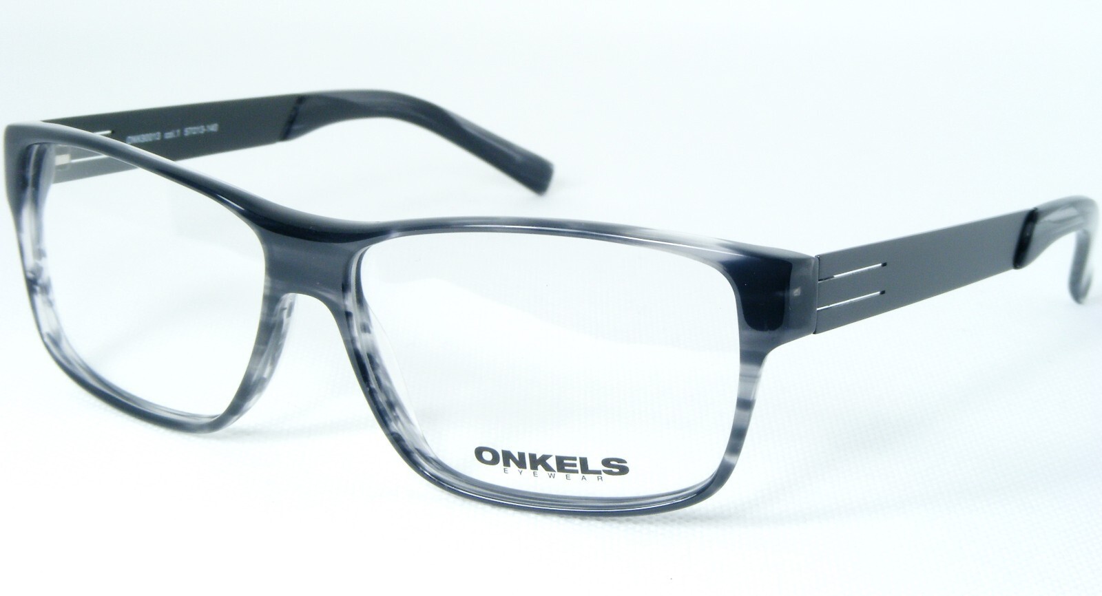 Neuf ONKELS ONK90013 1 Demi Gris/Noir Lunettes Monture 57-13-140mm - $95.80