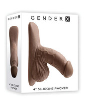 Gender X 4&quot; Silicone Packer - Dark - $58.96