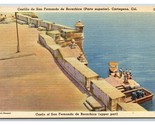 Castillo de San Luis de Bocachica Cartagena Colombia UNP LInen Postcard H21 - £7.75 GBP