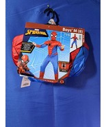 NWT Marvel Spiderman 2 Piece Costume Boys Size Medium (8) Halloween dres... - $34.74 CAD