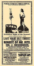 Being For The Benefit of Mr. Kite Poster 11x17 Beatles Sgt. Pepper&#39;s John Lennon - £15.68 GBP